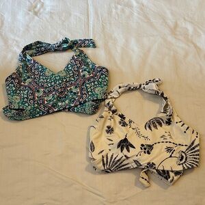 Lot of 2 bikini tops from Athleta size 34D/DD